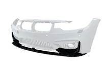 BMW 3-sarja F30/F31 2012–2019 Etupuskurin lip-spoileri BM (M3-LOOK, kiiltävä musta) kuva 1