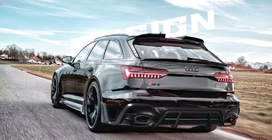 Audi A6 C8 2018–2025 AE-Design Carbon -korisarja (RS6:lle) kuva 2