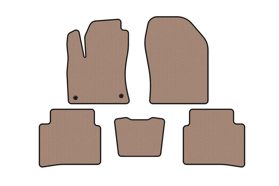 Toyota Prius 2015–2022 Kumimatot Carsuit (LB, beige) Kuva 1