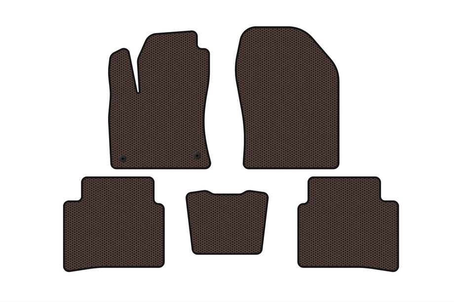 Toyota Prius 2015–2022 Kumimatot Carsuit (LB, ruskea) Image
