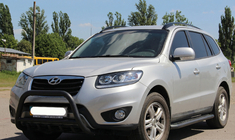 Hyundai Santa Fe 2 2006–2012 Karjapuskuri WT003 Black (ruostumaton teräs) kuva 4