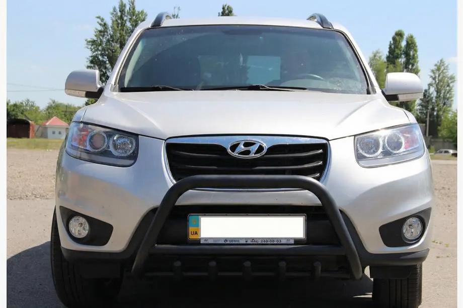Hyundai Santa Fe 2 2006–2012 Karjapuskuri WT003 Black (ruostumaton teräs) Image