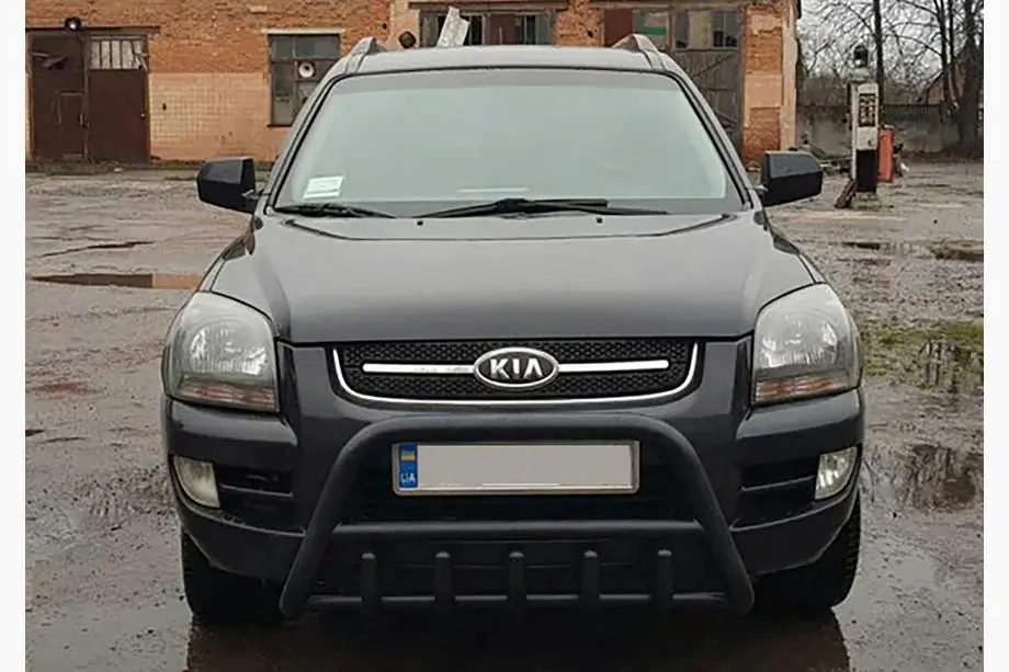 Kia Sportage 2004–2010 Karjapuskuri WT003 Black (ruostumaton teräs) Image