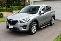 Mazda CX-5 2012–2017 Fullmond sivuaskelmat (2 kpl, alumiini) kuva 1