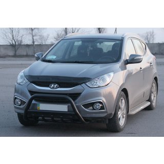 Etupuskuriputki WT003 Black (ruostumaton teräs) Hyundai IX-35 2010–2015 kuva 1