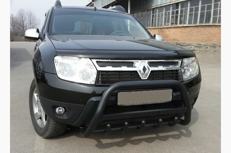 Renault Duster 2008–2017 Karjapuskuri WT004 Black -tekstillä (ruostumaton teräs) Image