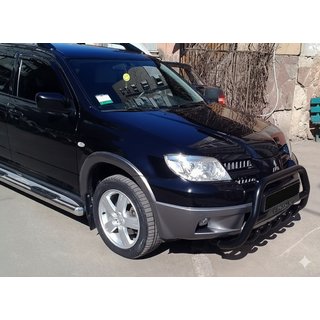 Karjapuskuri WT004 Black (ruostumaton teräs) Mitsubishi Outlander 2001–2006 kuva 4