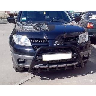 Karjapuskuri WT004 Black (ruostumaton teräs) Mitsubishi Outlander 2001–2006 kuva 1