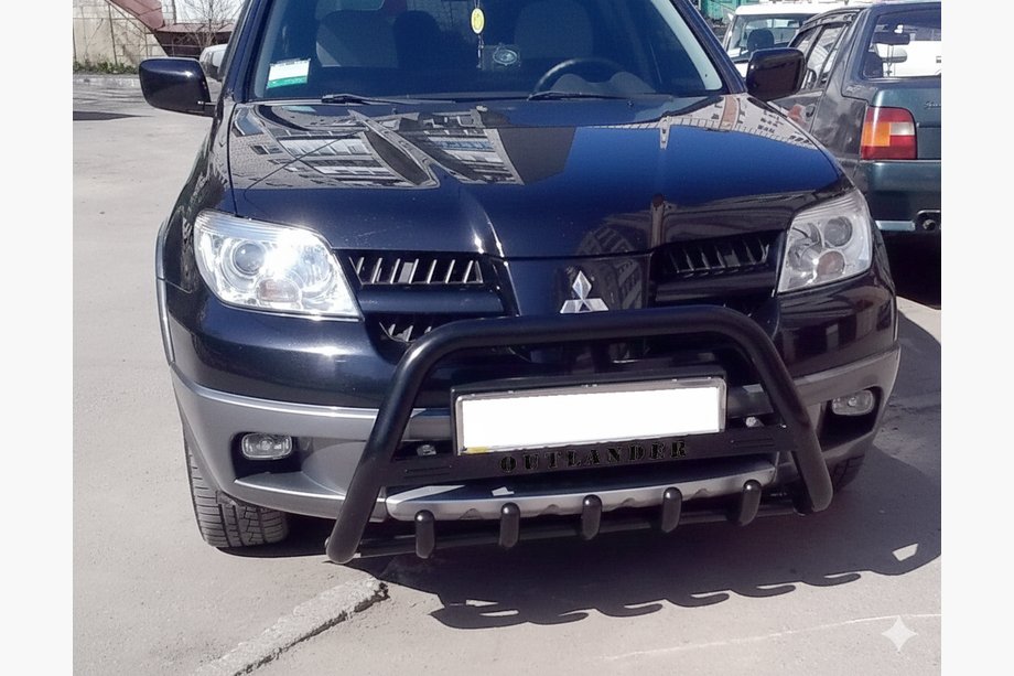 Mitsubishi Outlander 2001–2006 Karjapuskuri WT004 Black (ruostumaton teräs) Image