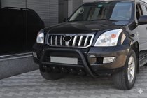 Toyota Land Cruiser Prado 120 2002–2009 Matala bullbar WT003 Black (ruostumaton teräs) kuva 1