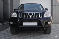Toyota Land Cruiser Prado 120 2002–2009 Matala bullbar WT003 Black (ruostumaton teräs) kuva 4