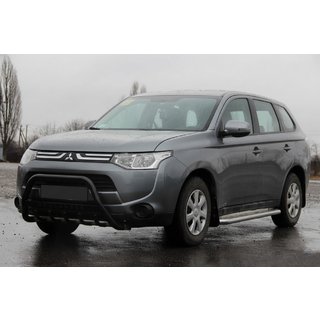 Karjapuskuri WT004 Black (ruostumaton teräs) Mitsubishi Outlander 2012–2021 kuva 1