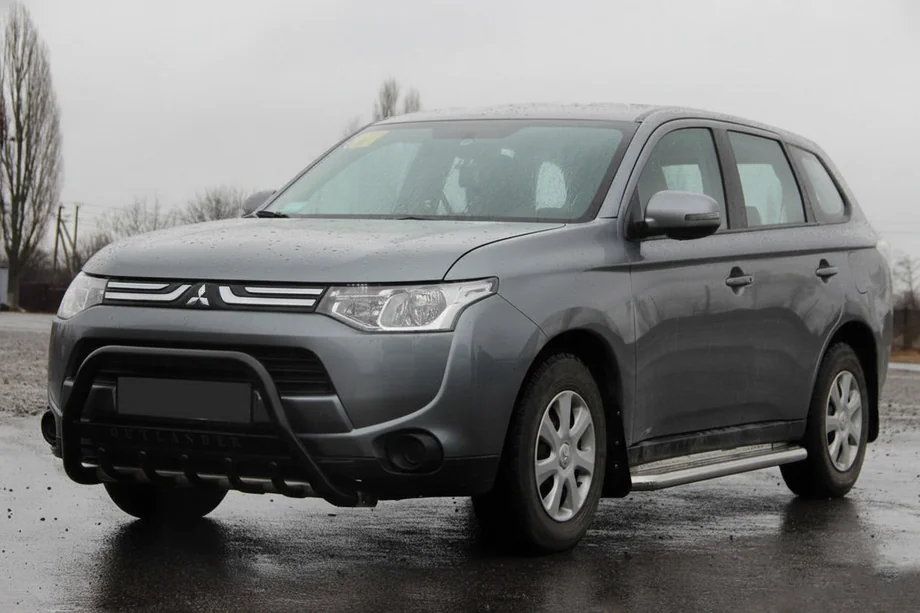 Mitsubishi Outlander 2012–2021 Karjapuskuri WT004 Black (ruostumaton teräs) Image