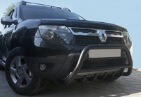 Renault Duster 2008–2017 Karjapuskuri ilman logoa WT003 Black (ruostumaton teräs) kuva 3
