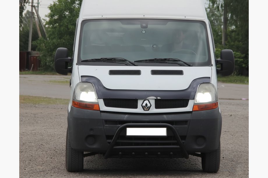 Nissan Interstar 2002–2010 Etupuskuriputki WT003 Black (ruostumaton teräs) Image