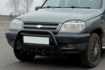 Chevrolet Niva 1998–2020 Karjapuskuri WT004 Black (ruostumaton teräs) kuva 1