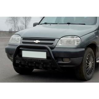 Karjapuskuri WT004 Black (ruostumaton teräs) Chevrolet Niva 1998–2020 kuva 1