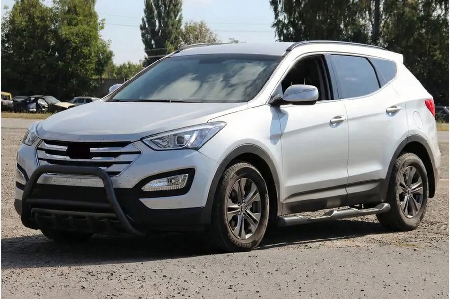 Hyundai Santa Fe 3 2012–2018 Etupuskuriputki WT003 Black (ruostumaton teräs) Image