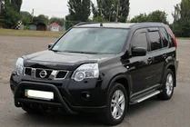 Nissan X-trail T31 2007–2014 Karjapuskuri WT003 Black (ruostumaton teräs) kuva 1