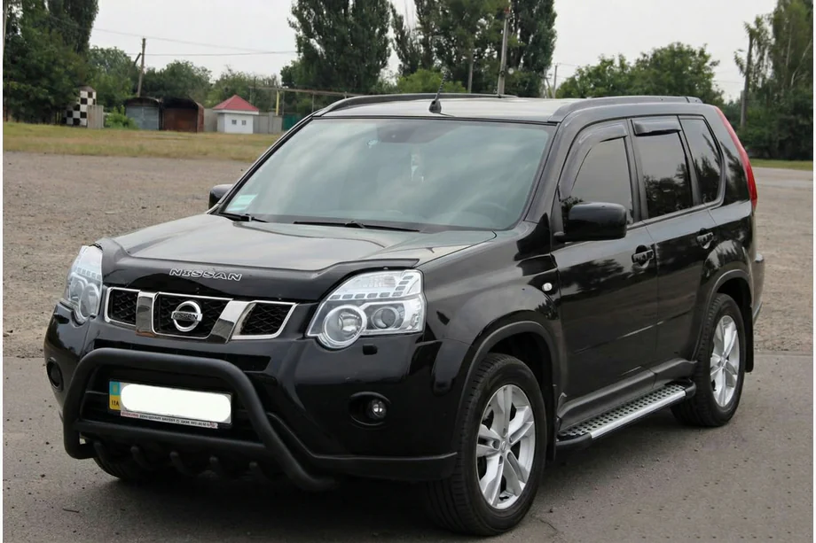 Nissan X-trail T31 2007–2014 Karjapuskuri WT003 Black (ruostumaton teräs) Image