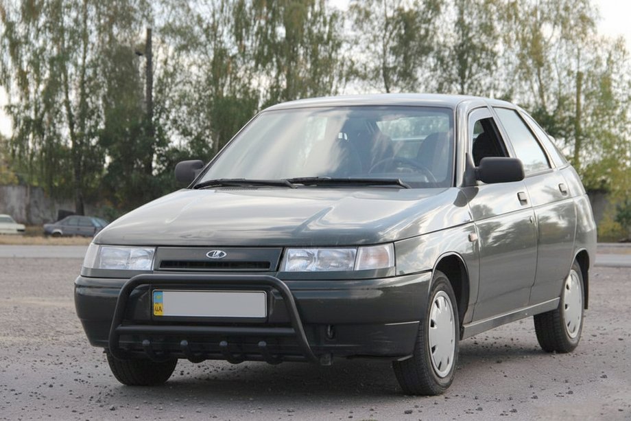 VAZ 2110-21115 1995–2015 Bullbar WT003 Black 60 mm (ruostumaton teräs) Image