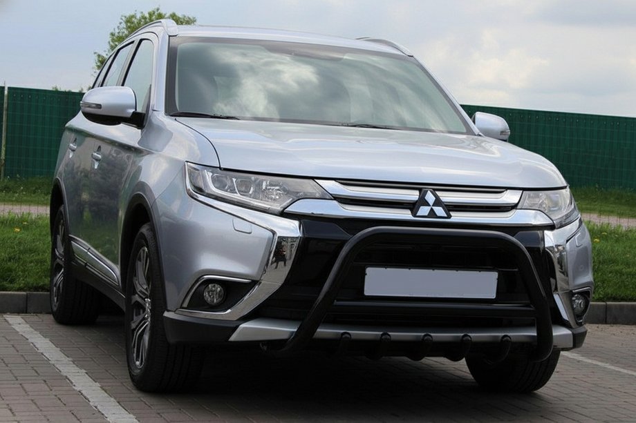 Mitsubishi Outlander 2012–2021 Karjapuskuri WT003 Black (ruostumaton teräs) Image