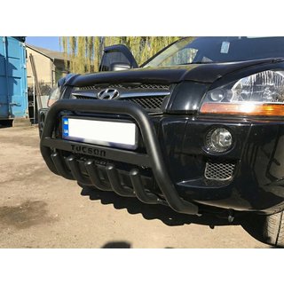 Karjapuskuri WT004 Black (ruostumaton teräs) Hyundai Tucson JM 2004– kuva 1