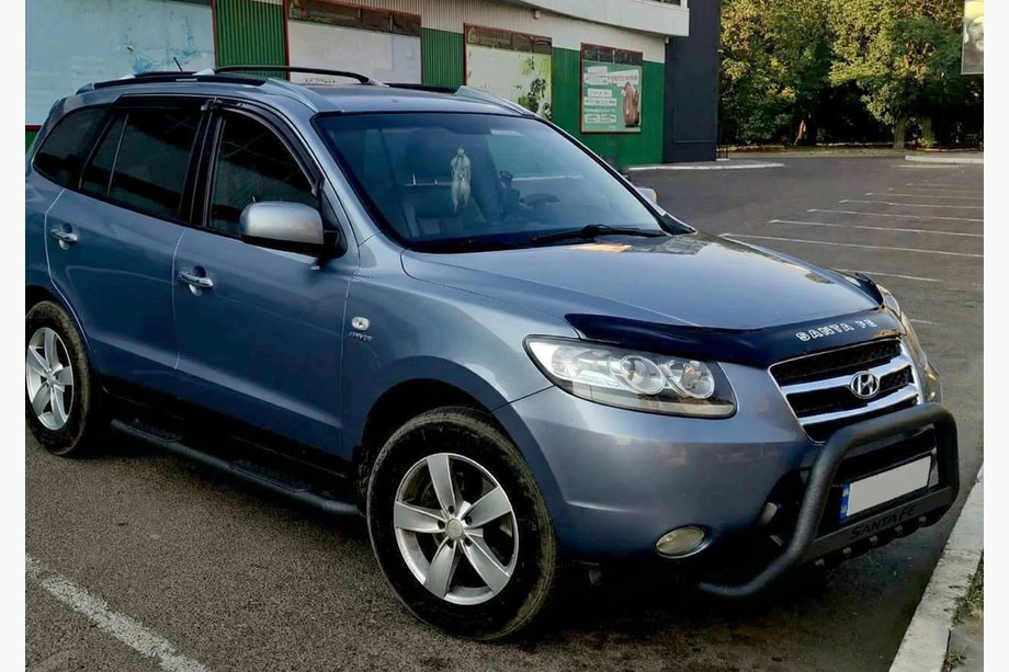 Hyundai Santa Fe 2 2006–2012 Karjapuskuri WT004 Black (ruostumaton teräs) Image