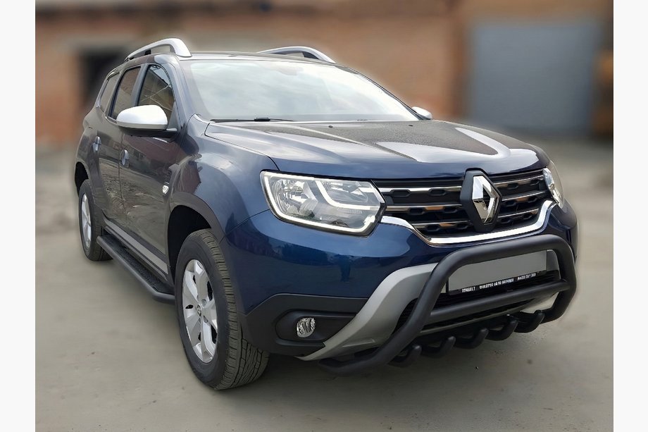 Dacia Duster 2018–2024 Karjapuskuri ilman logoa WT003 Black (ruostumaton teräs) Image