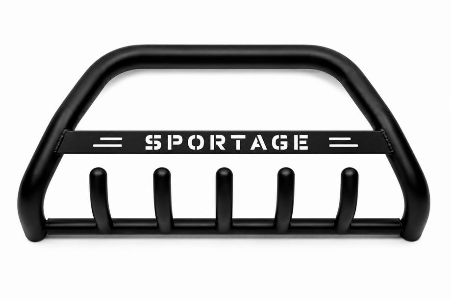 Kia Sportage 2004–2010 Karjapuskuri WT004 Black (ruostumaton teräs) Image