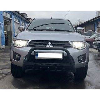 Karjapuskuri WT004 Black (ruostumaton teräs) Mitsubishi L200 2006–2015 kuva 1