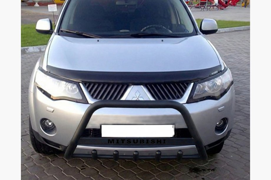 Mitsubishi Outlander 2006–2012 Karjapuskuri WT004 Black (ruostumaton teräs) Image
