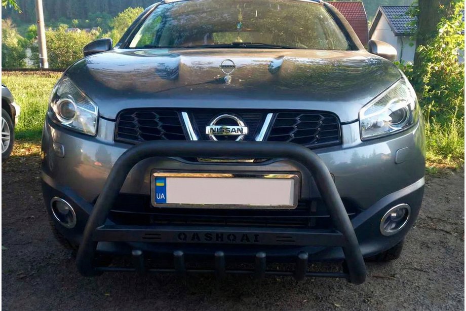 Nissan Qashqai 2010–2014 Karjapuskuri WT004 Black (ruostumaton teräs) Image