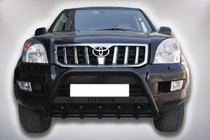 Toyota Land Cruiser Prado 120 2002–2009 Karjapuskuri WT004 Black (ruostumaton teräs) kuva 1