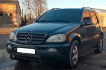 Mercedes ML W163 1997–2005 Karjapuskuri WT004 Black (ruostumaton teräs) kuva 3