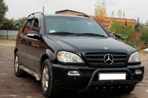 Mercedes ML W163 1997–2005 Karjapuskuri WT004 Black (ruostumaton teräs) kuva 1