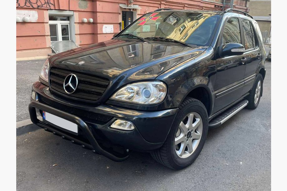 Mercedes ML W163 1997–2005 Karjapuskuri WT003 Black (ruostumaton teräs) Image