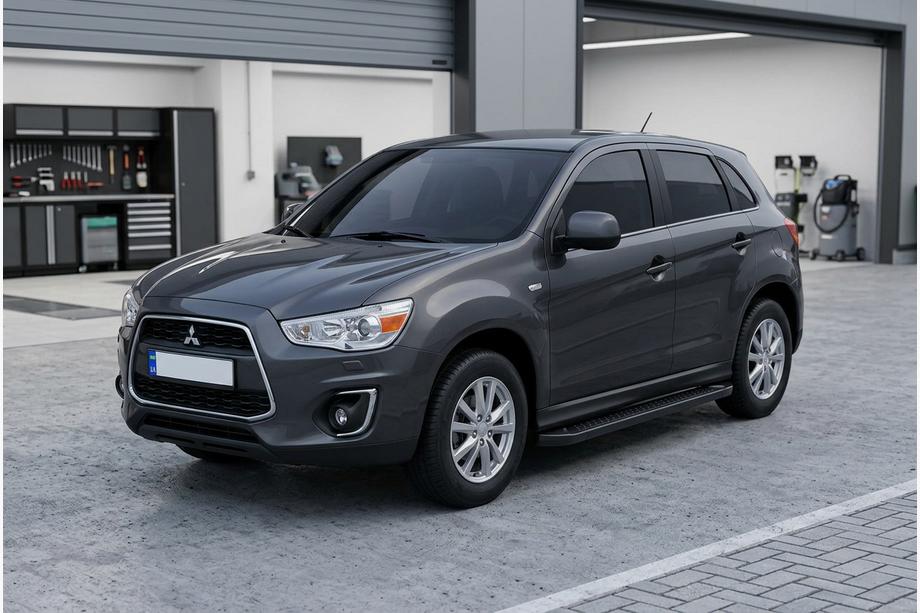 Mitsubishi ASX 2010–2023 Allmond Black sivuportaat (2 kpl, alumiini) Image