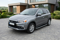 Mitsubishi ASX 2010–2023 Tayga Grey -sivuaskelmat (2 kpl, alumiini) kuva 1