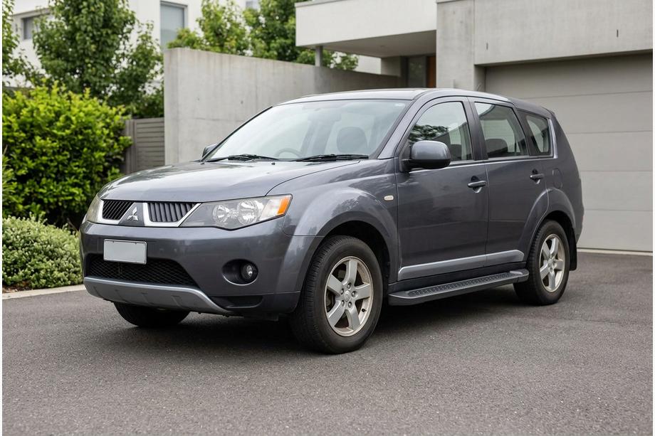 Mitsubishi Outlander 2006–2012 Allmond Black sivuportaat (2 kpl, alumiini) Image