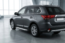 Mitsubishi Outlander 2012–2021 Allmond Grey sivuportaat (2 kpl, alumiini) kuva 1