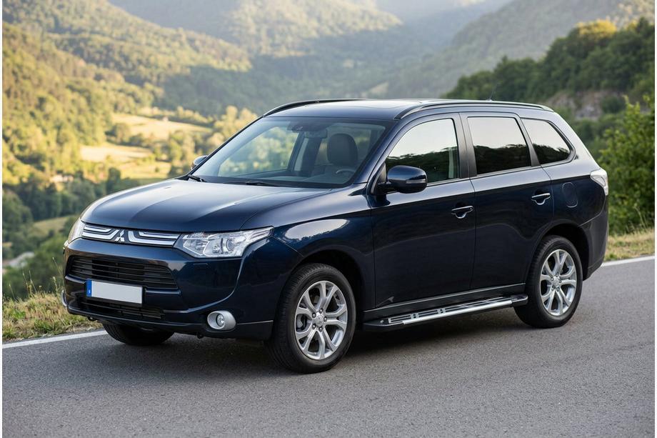 Mitsubishi Outlander 2012–2021 Sunrise sivuportaat (2 kpl, alumiini) Image