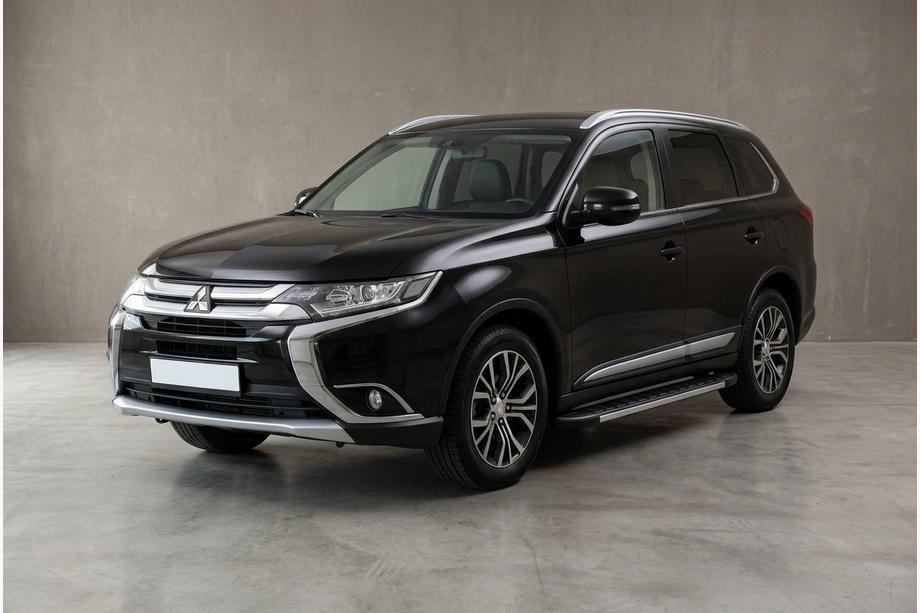 Mitsubishi Outlander 2012–2021 Duru sivuportaat (2 kpl, alumiini) Image