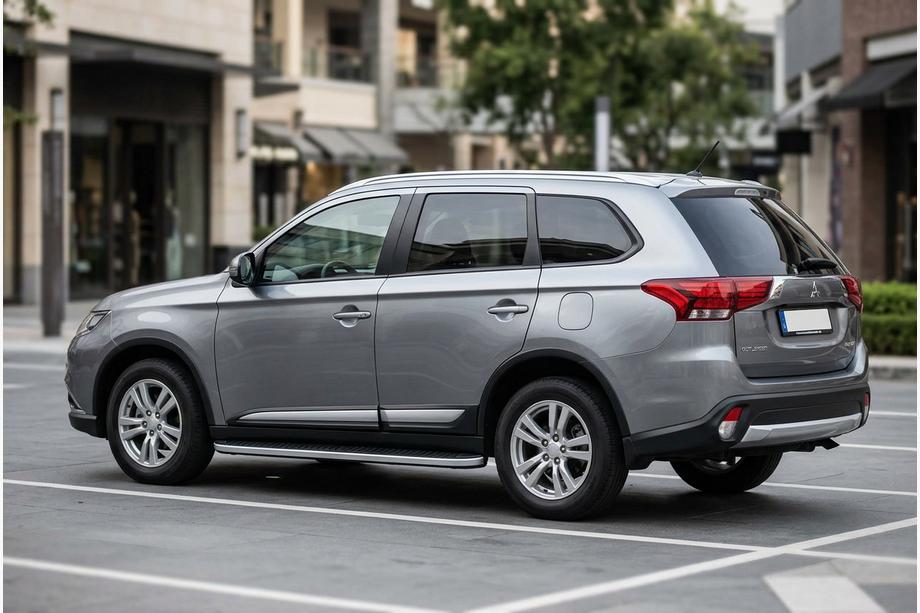 Mitsubishi Outlander 2012–2021 Sivuportaat Tayga Grey (2 kpl, alumiini) Image