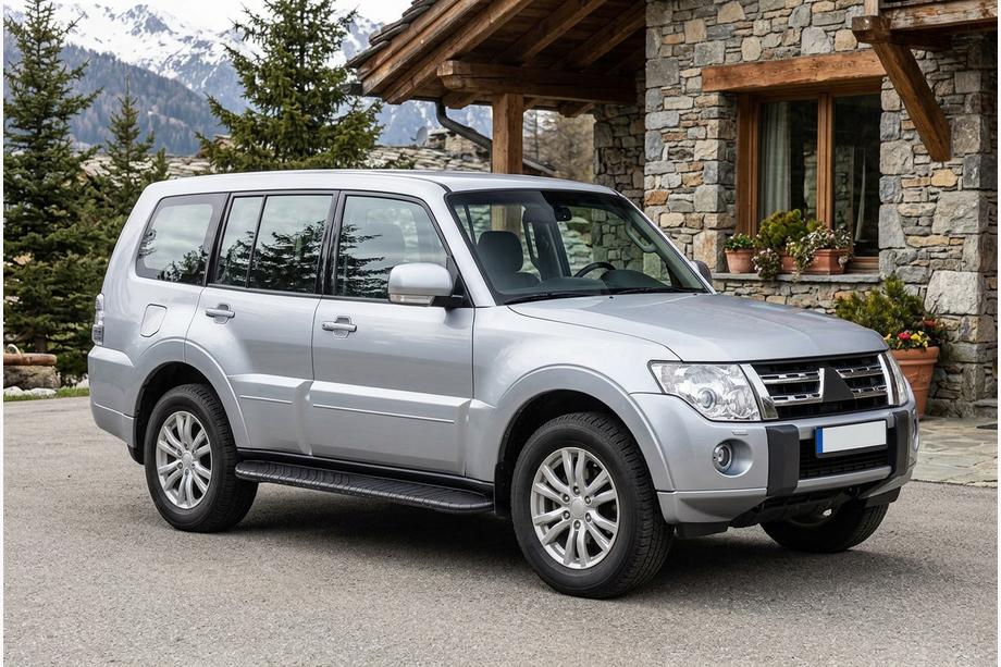 Mitsubishi Pajero Wagon IV 2006–2021 Sivuporrast Bosphorus Black (2 kpl, alumiini) Image