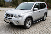 Nissan X-trail T31 2007–2014 Duru sivuportaat (2 kpl, alumiini) kuva 1