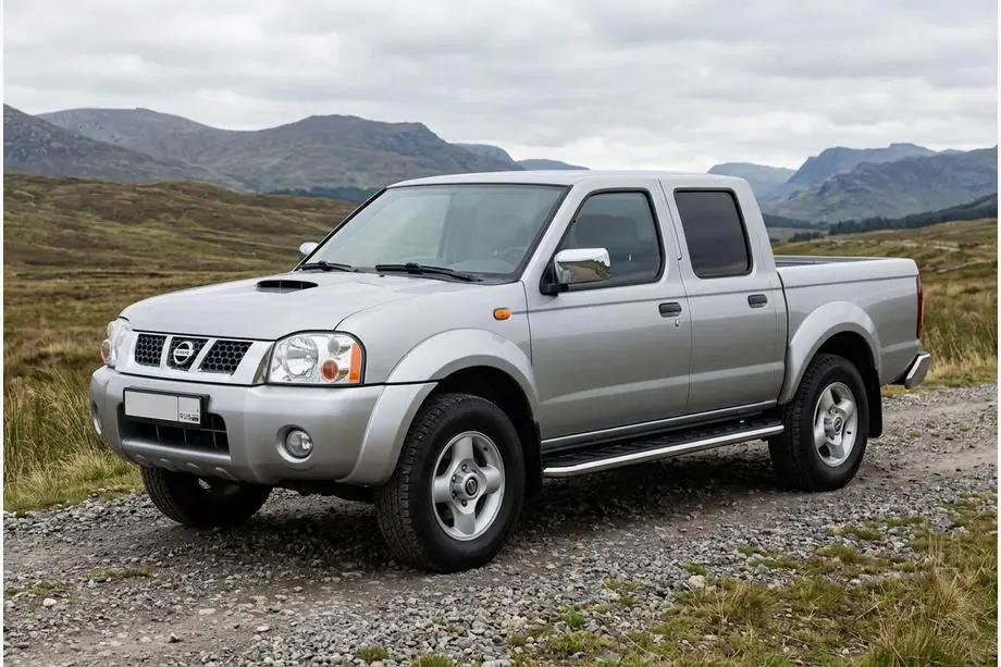 Nissan NP300 1999–2015 Maydos V1 sivuportaat (2 kpl, alumiini ↗ ruostumaton teräs) Image