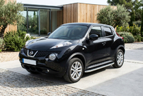 Nissan Juke 2010–2019 Tayga Grey -sivuaskelmat (2 kpl, alumiini) kuva 1