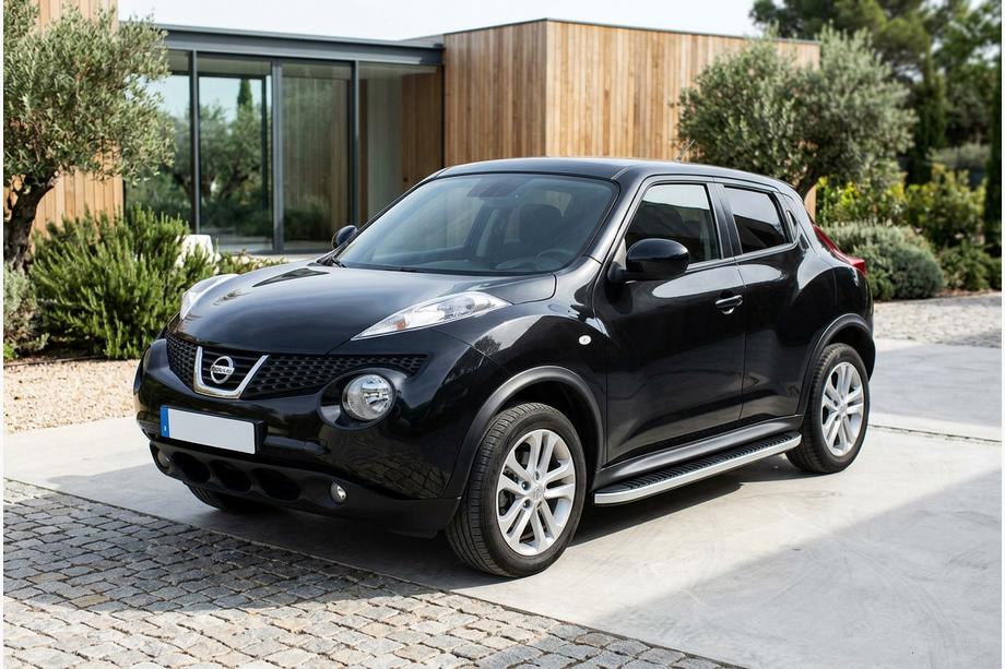 Nissan Juke 2010–2019 Tayga Grey -sivuaskelmat (2 kpl, alumiini) Image