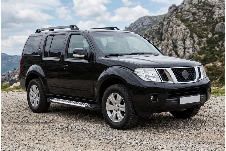 Nissan Pathfinder R51 2005–2014 Line-astinlaudat (2 kpl, alumiini) Image